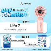 JisuLife - Handheld Fan Life 7 ( 5000mAh ) - Pink