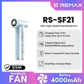REMAX - RS-SF21 Mini High Speed Handheld Fan - Blue