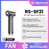 REMAX - RS-SF21 Mini High Speed Handheld Fan - Tarnish