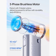 JisuLife - Handheld Fan Life 9S ( 5000mAh ) - Silver