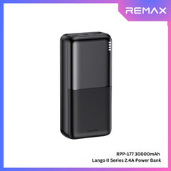 REMAX - RPP-177 Lango II Series 30000mah 2.4A Power Bank - Black