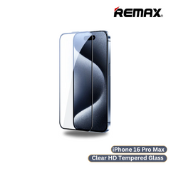 iPhone 16 Pro Max >> REMAX HD Clear Tempered Glass Future Series - Clear