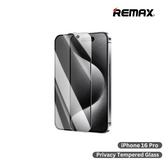 REMAX - WL-03 iPhone 16 Pro Future Ultra-Soft Series Tempered Glass (Privacy) - Light Grey