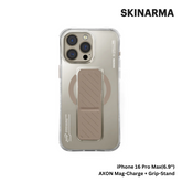SKINARMA - iPhone 16 Pro Max 6.9" AXON Mag-Charge and Grip-Stand Case - Champagne