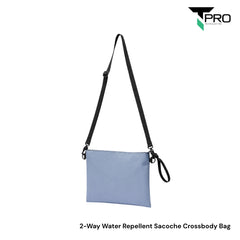 2-Way Water Repellent Sacoche Crossbody Bag - Blue