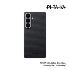 PITAKA - Ultra-Slim (Edge) Case For Samsung S26 - Black / Grey