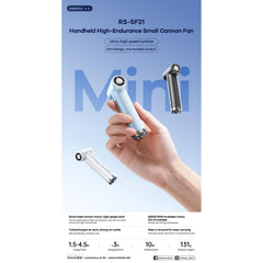 REMAX - RS-SF21 Mini High Speed Handheld Fan - Blue