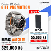 REMAX - WATCH 18 Intelligent GPS Outdoor Sports Smart Watch - Silver