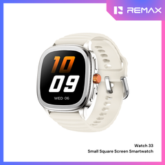 REMAX - Watch 33 Small Square Screen Smart Watch - White