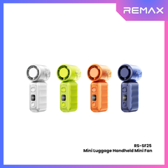 Remax-RS-SF25 MINI Luggage Handheld Mini Fan - Silver