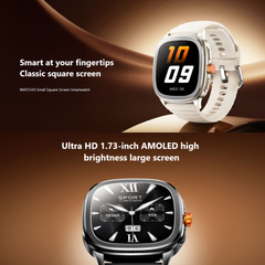 REMAX - Watch 33 Small Square Screen Smart Watch - Black