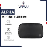 WIWU - Alpha Anti-Theft Clutch Bag - Black