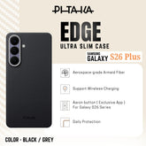 PITAKA - Ultra-Slim (Edge) Case For Samsung S26 Plus - Black / Grey