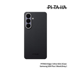 PITAKA - Ultra-Slim (Edge) Case For Samsung S26 Plus - Black / Grey