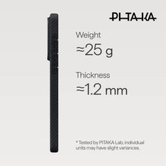PITAKA - Ultra-Slim (Edge) Case For Samsung S26 Plus - Black / Grey