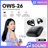 REMAX - OWS-26 Clip-on wireless music and talk WIreless Earbuds - Black