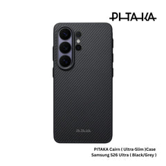PITAKA - Ultra-Slim (Cairn) Case For Samsung S26 Ultra - Black / Grey