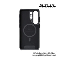 PITAKA - Ultra-Slim (Cairn) Case For Samsung S26 Ultra - Black / Grey