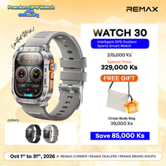 REMAX - Watch 30 AMOLED GPS Outdoor Smart Watch - Silver