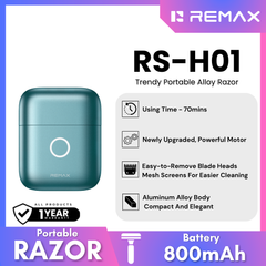 REMAX - RS-H01 Trendy Portable Alloy Razor - Teal