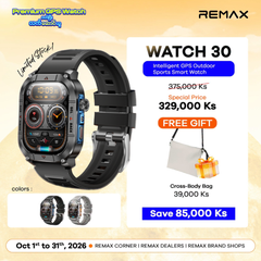 REMAX - Watch 30 AMOLED GPS Outdoor Smart Watch - Tarnish