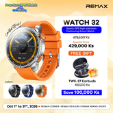REMAX - Watch 32 Sporty GPS high-precision Positioning Smart Watch