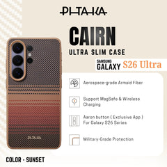 PITAKA - Ultra-Slim (Cairn) Case For Samsung S26 Ultra - Sunset