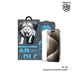 REMAX - GL-30 DLC Ceramic Crystal HD Clear Tempered Glass - iPhone 17 Pro