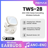 REMAX - TWS-28 True Wireless Stereo Earbuds with ANC+ENC Earbuds - Beige