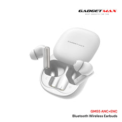 GADGET MAX - GM55 Fliz Series ANC+ENC Bluetooth Wireless Earbuds - White