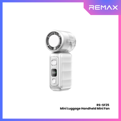 Remax-RS-SF25 MINI Luggage Handheld Mini Fan - Silver