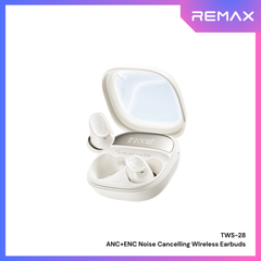 REMAX - TWS-28 True Wireless Stereo Earbuds with ANC+ENC Earbuds - Beige