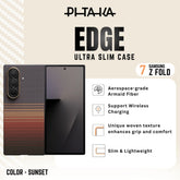 PITAKA - Ultra Slim ( Edge ) Case For Samsung Z Fold 7 - Sunset