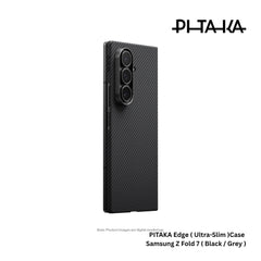 PITAKA - Ultra Slim ( Edge ) Case For Samsung Z Fold 7 - Black / Grey