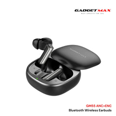 GADGET MAX - GM55 Fliz Series ANC+ENC Bluetooth Wireless Earbuds - Black