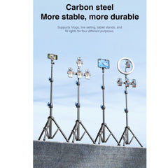 RTAKO - ZJ-ZB03 2.1M Matte Finish Carbon Steel Tripod