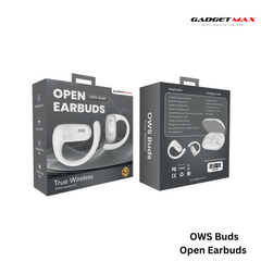 GADGET MAX - OWS-01 Open WIreless Bluetooth Earbuds - White