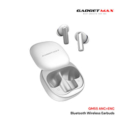 GADGET MAX - GM55 Fliz Series ANC+ENC Bluetooth Wireless Earbuds - White