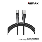 REMAX RC-152M Colorful Series 2.4A USB to Micro Charging Data Cable - Black