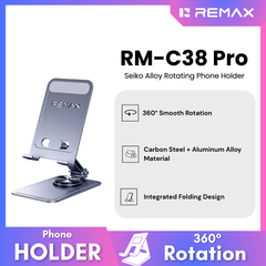 REMAX - RM-C38 Pro Seiko Alloy Rotating Phone Holder - Tarnish