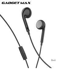 GADGET MAX - GM05 3.5mm Peaceful Sound Wired Earphone - Black