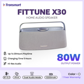 TRONSMART - FITTUNE X30 Ultra Portable Home Bluetooth Speaker (80W) - Grey