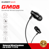 GADGET MAX - GM08 3.5mm Universal Wired Earphone - White