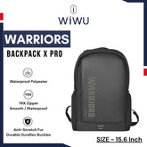 WIWU - Warriors Backpack X Pro (15.6") - Black
