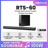 Remax - RTS-60 Air Ship Series Home Theatre Wireless Soundbar (100W) - Black