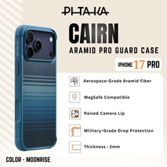 PITAKA - Aramid Pro Guard ( Cairn ) Case For iPhone 17 Pro - Moonrise