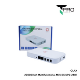 T-PRO - OLAX 20000mAh 24W Multifunction Network Mini DC UPS Pro - White