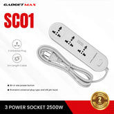 GADGET MAX - GMSC01 Colorful Series 3 Ports (US) (110-220V) (50/60Hz) (10A)
