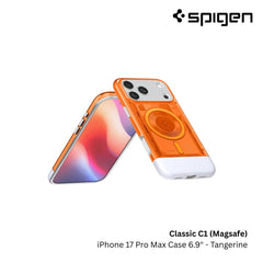 Spigen - Classic C1 Magfit Case For iPhone 17 Pro Max - Tangerine