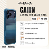 PITAKA - Aramid Pro Guard ( Cairn ) Case For iPhone 17 Pro Max - Moonrise